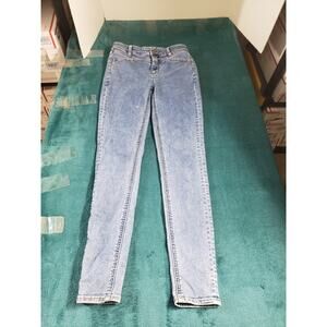 American Eagle Jeans Size 4 Womens Blue Stretch Pants Denim High Rise Jegging